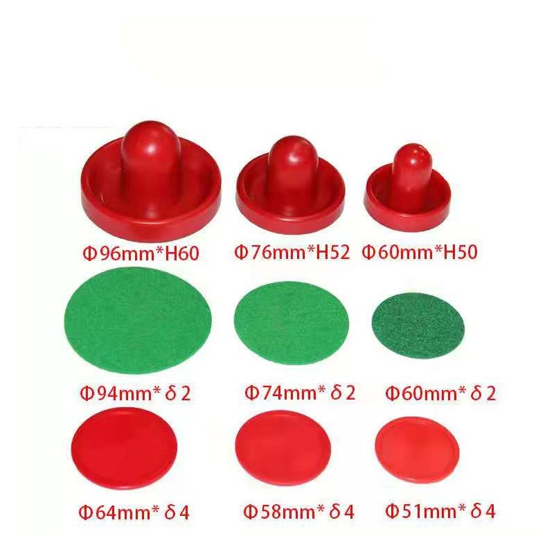 Air hockey table replacement parts 2 Push Handles 2 x Flannel 4x Ice Hockey Pieces air hockey pucks