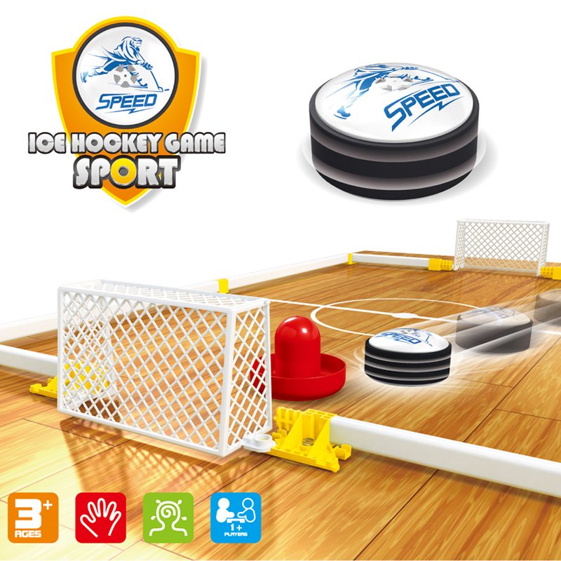 Children Air Hockey Game Floating Ice Hockey Field Tabletop Game with 2 Players
