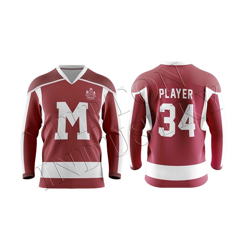 Custom Top Quality Hockey Jersey Custom Sublimated Hockey Uniform Youth Team Ice Hockey Jersey Sale Bulk 2024