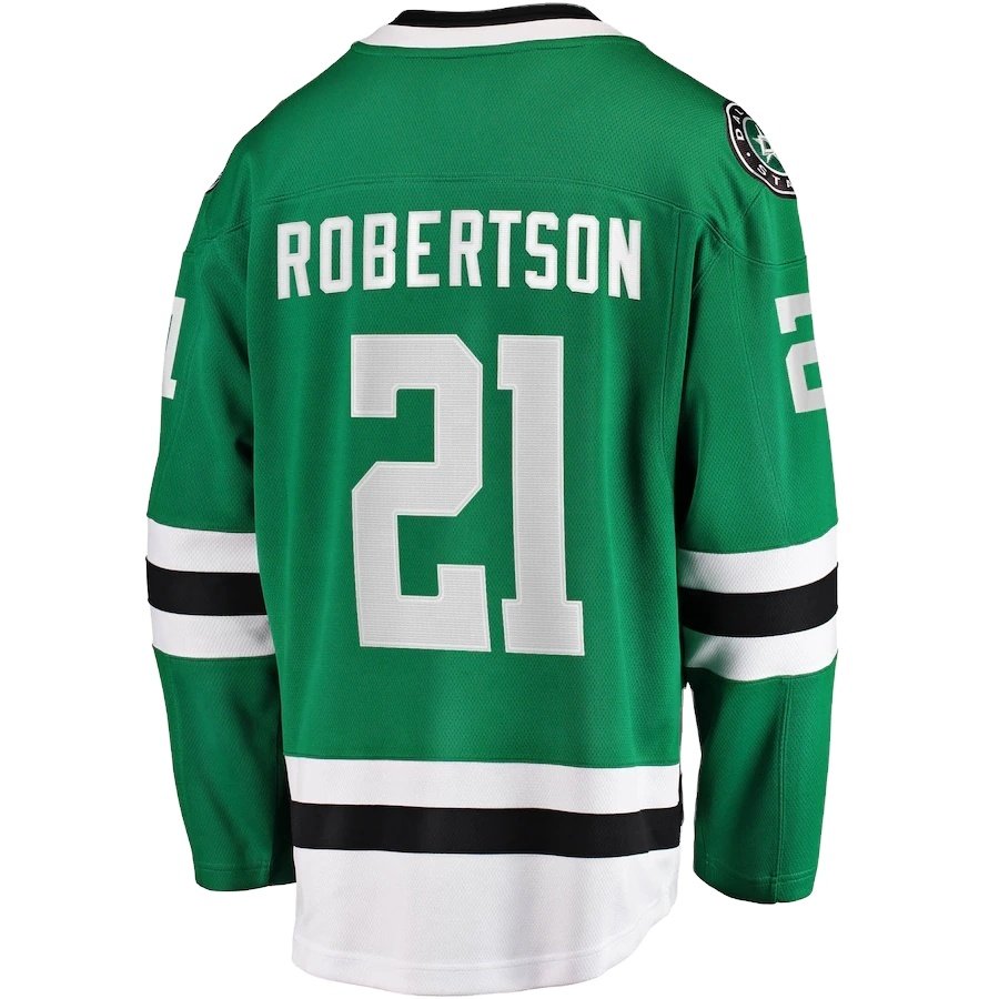 Custom Ice Hockey Jersey Dallas City Stitched Men's Green Star Team Uniform #91 Tyler Seguin #14 Jamie Benn Wholesale