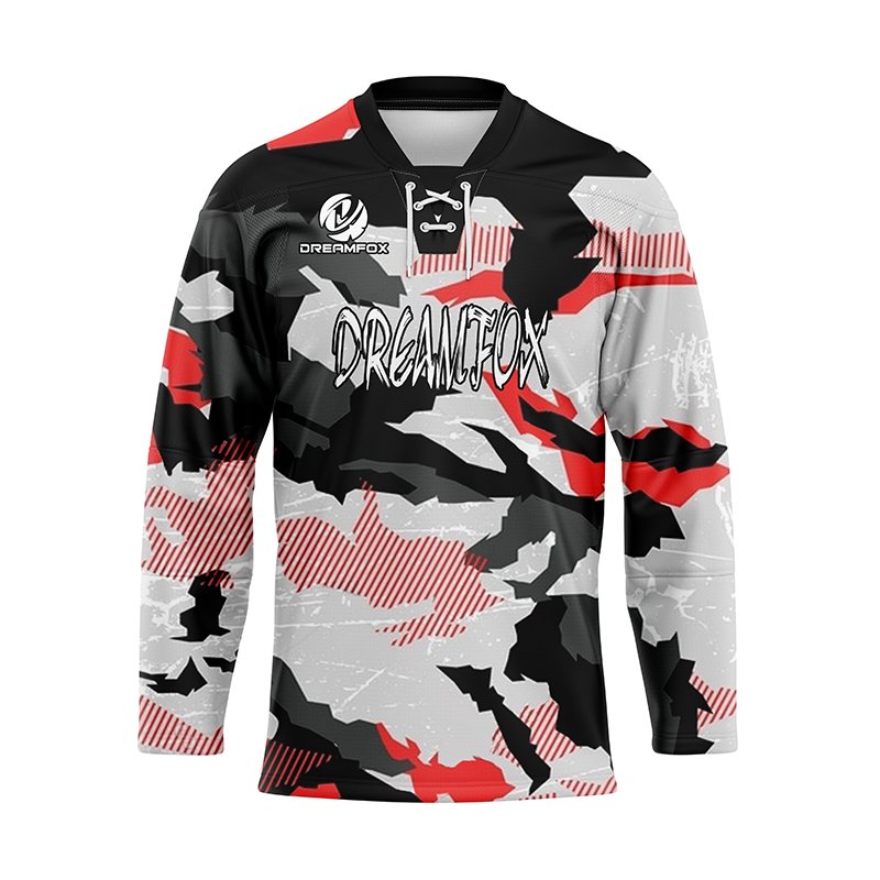 2024 New OEM Customized Tackle Twill Embroidered Team Sublimation Ice Hockey Jerseys