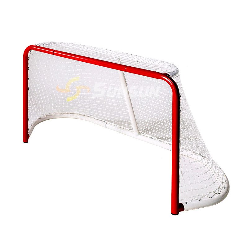 High Quality Indoor Hockey Goal Practice Shooting Target Steel Tube Ice Hockey Goal With Backstop Net