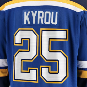 2024 New Top Stitched Ice Hockey Jersey St. Louis Team 50 Binnington 25 Kyrou 91 Tarasenko