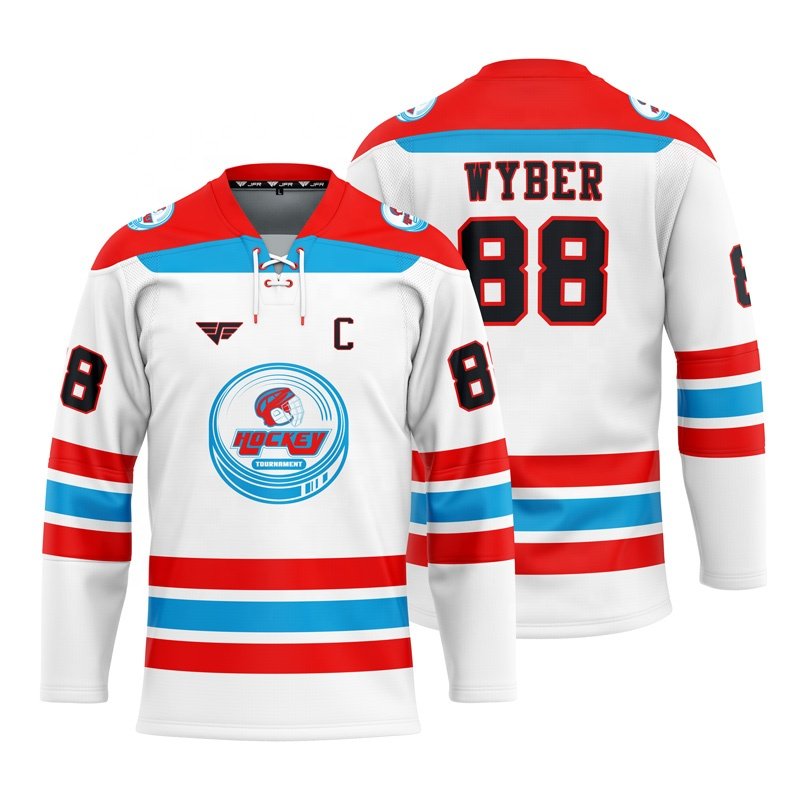 High Quality 100% Polyester Team Hockey Jersey Ice Hockey Shirt Sublimated Custom Ice Hockey Jersey For Youth