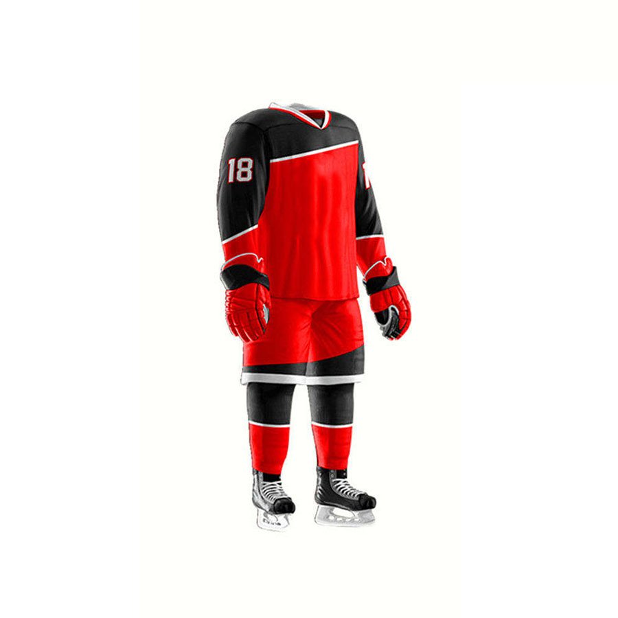 Premium Quality Factory Manufacture Ice Hockey Jersey And Pant Sets Wholesale Price Ice Hockey Uniform