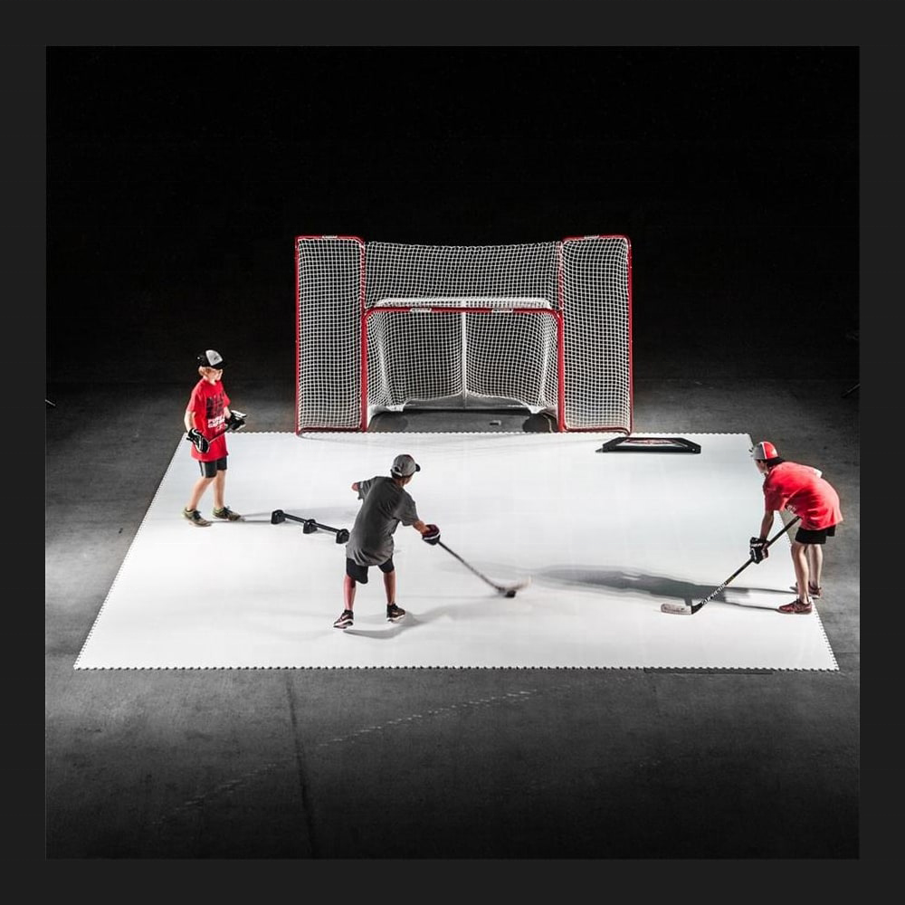 Best 24''x24'' Self lubricating UHMWPE Ice Panel Skateable Synthetic Ice Hockey Tiles
