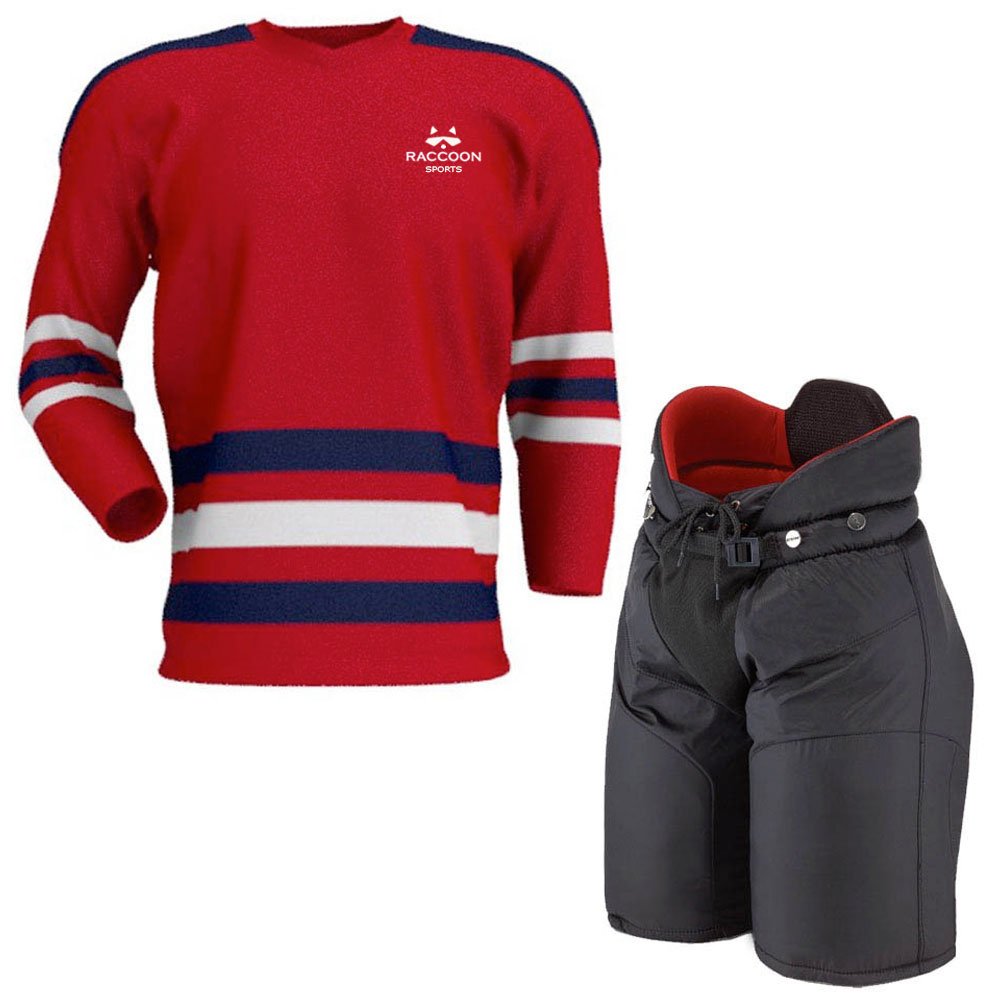 Wholesale Custom Ice Hockey Uniforms Sublimated Polyester Team Wear Jersey Hockey Socks & Pants Cheap Price