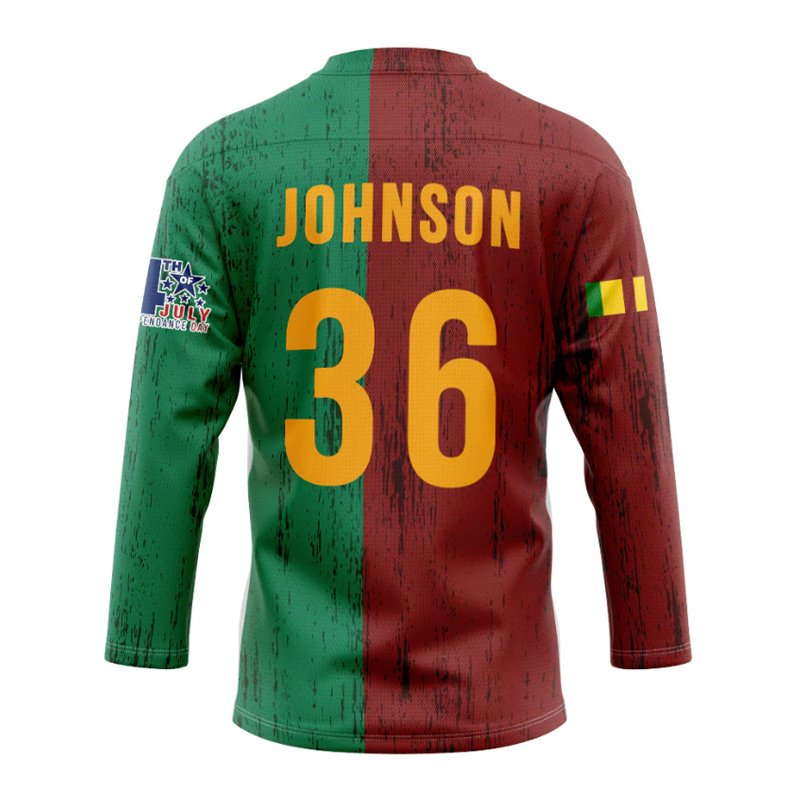 Professional Custom Made Logo Sublimated Ice Hockey Jerseys With Laces