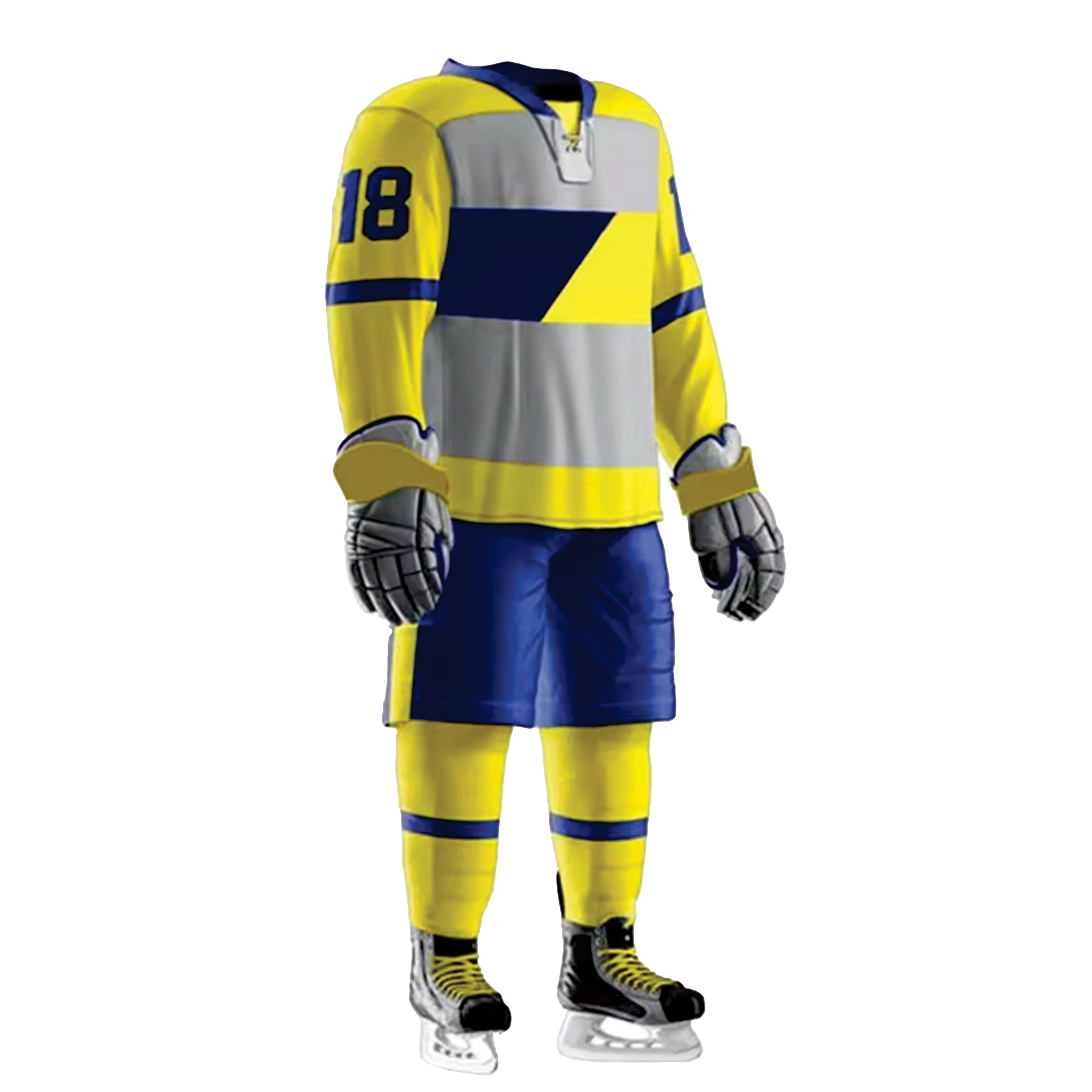 Hot Selling Sublimation 100% Polyester Ice Hockey Jersey OEM ice hockey uniforms with custom features