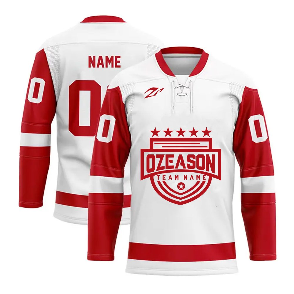 Wholesale high quality hockey practice jersey custom made plain polyester sublimation ice hockey jerseys