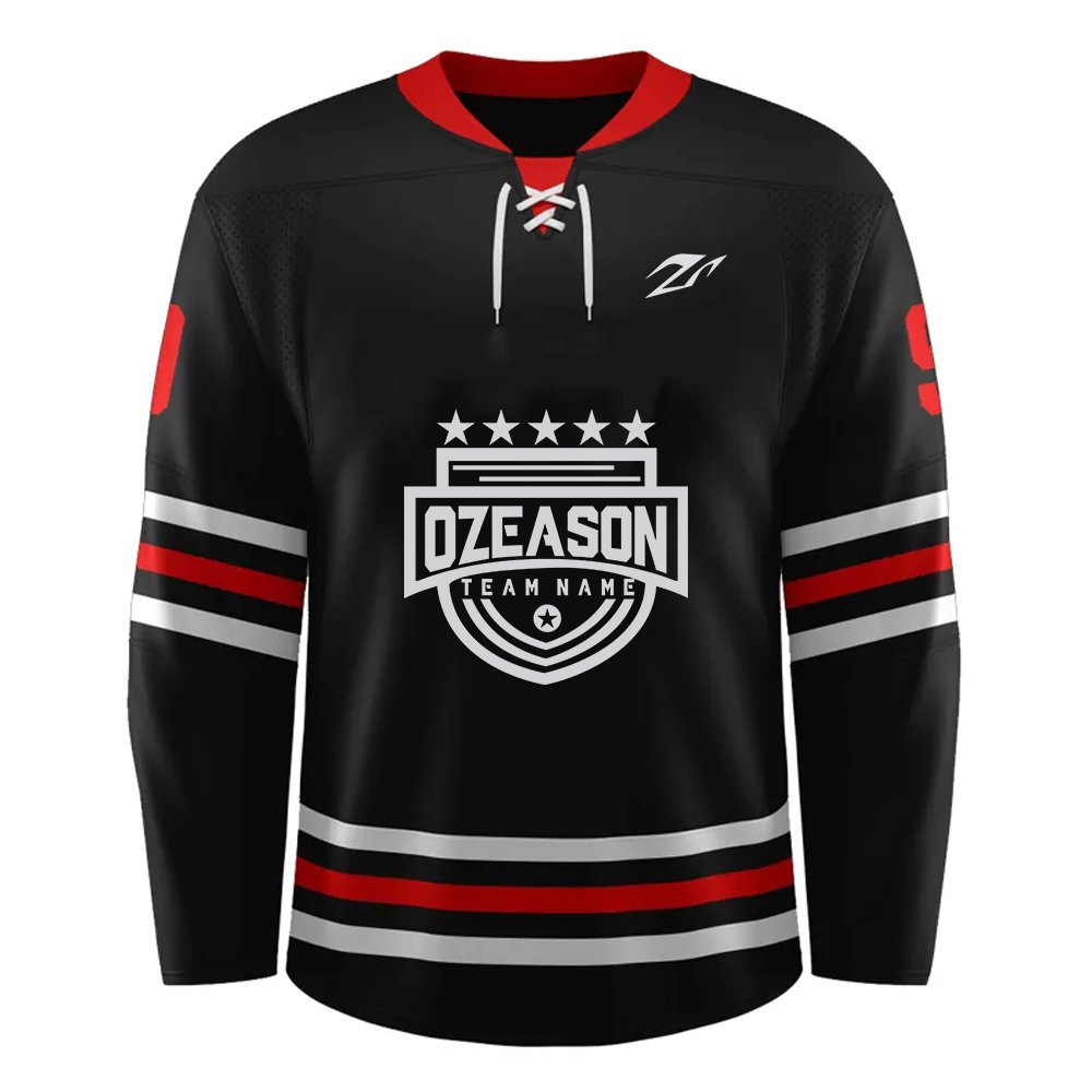 Wholesale high quality hockey practice jersey custom made plain polyester sublimation ice hockey jerseys