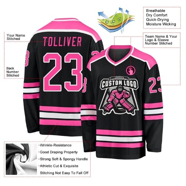 Team Canada Ice Hockey Jersey Design Wholesale Sublimation Breathable Hockey Uniform top quality mesh