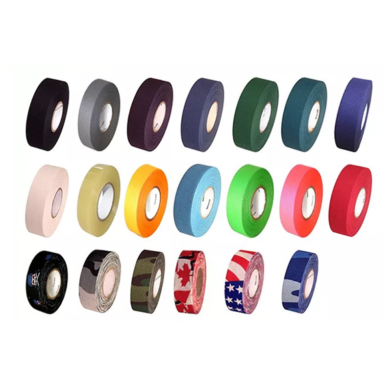 Manufacturers Wholesale Cotton Fabric Designs Cloth / PVC Custom Logo Clear Ice Hockey Stick Tape for Ice Roller Hockey Stick