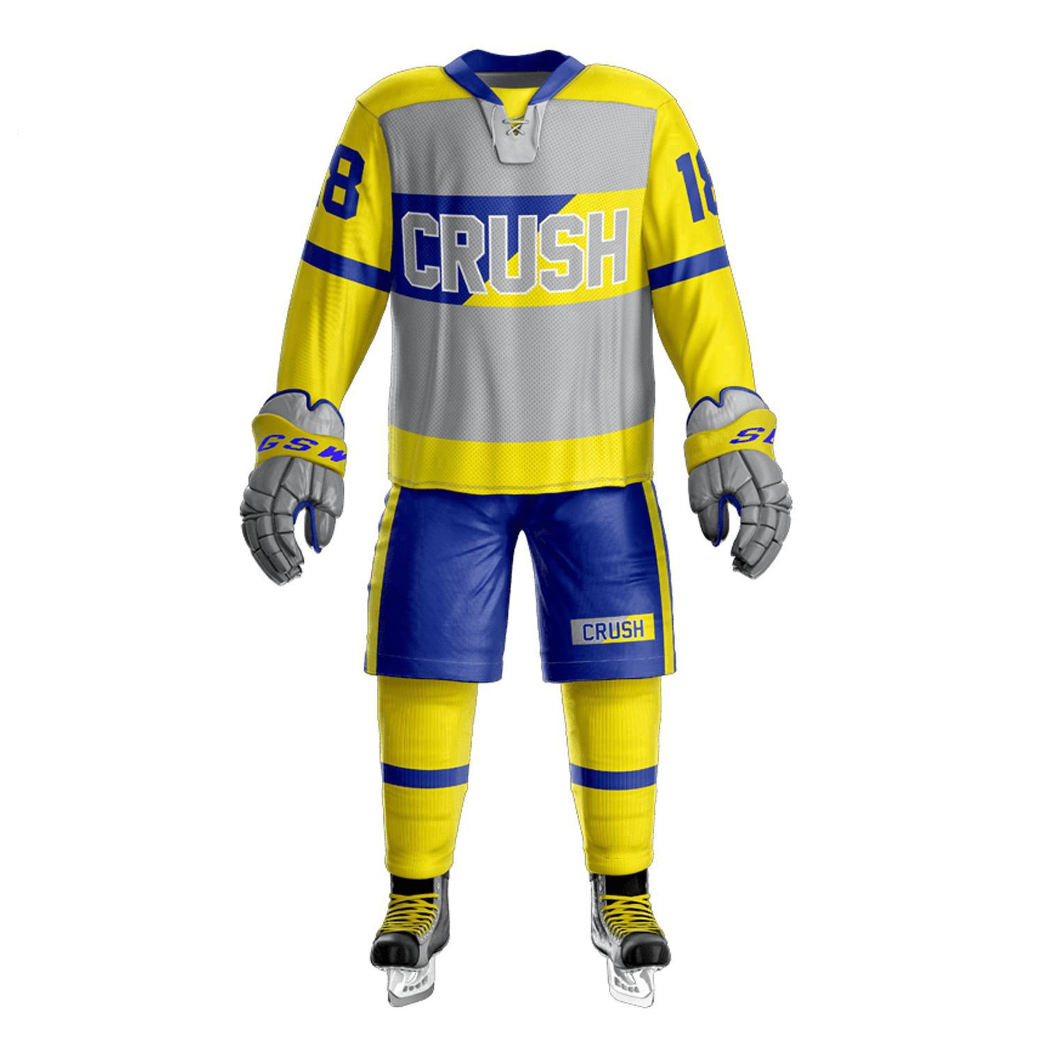 Customizable ODM Ice Hockey Jersey High Quality Adult & Children Sizes Full Team Name and Logo Integration Uniforms