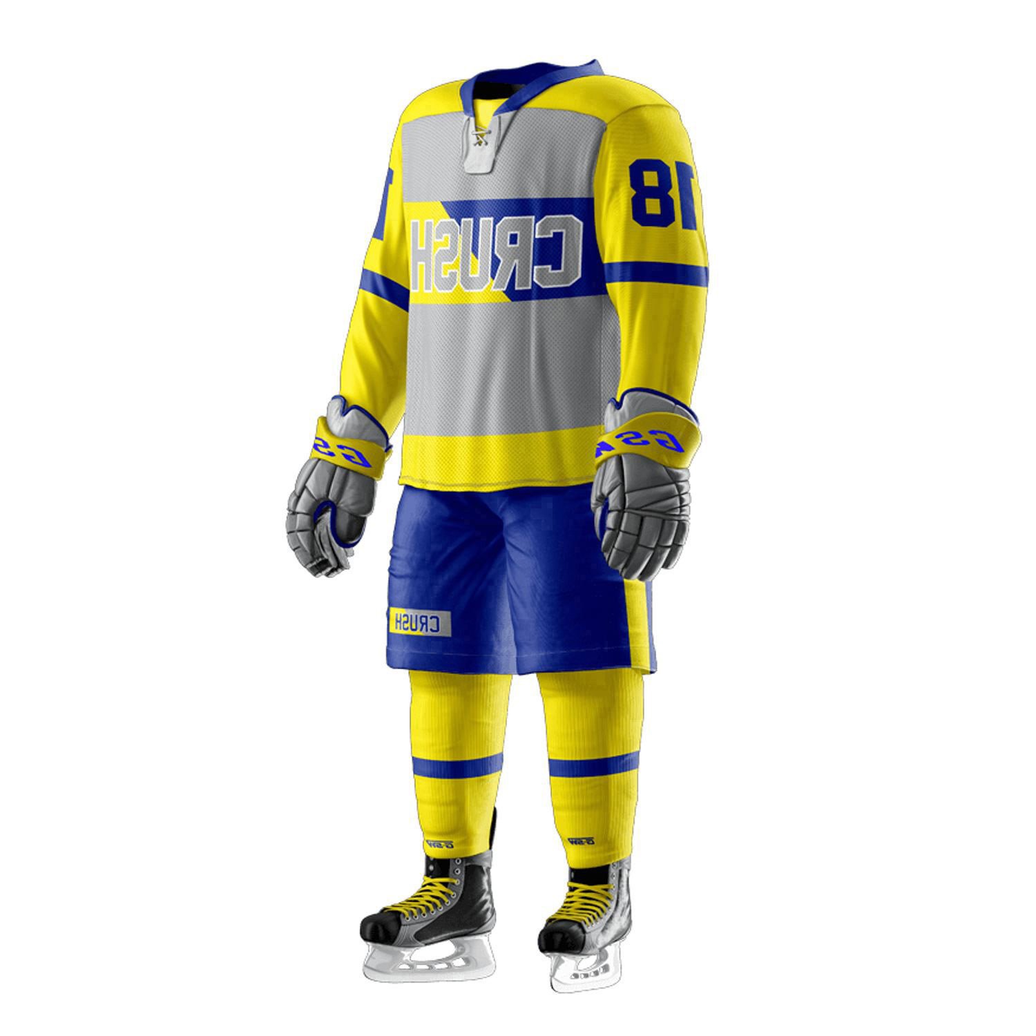 Customizable ODM Ice Hockey Jersey High Quality Adult & Children Sizes Full Team Name and Logo Integration Uniforms