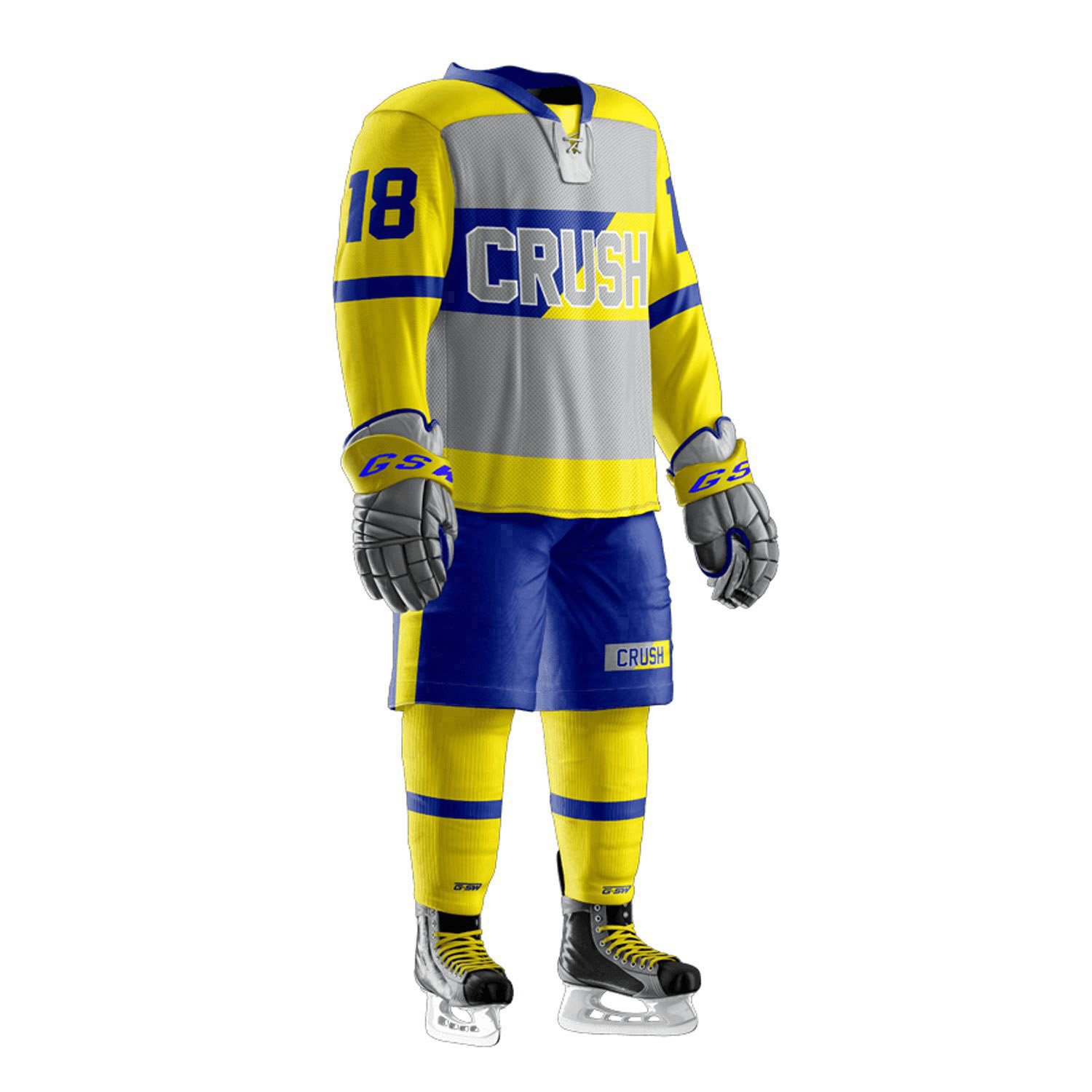 Customizable ODM Ice Hockey Jersey High Quality Adult & Children Sizes Full Team Name and Logo Integration Uniforms