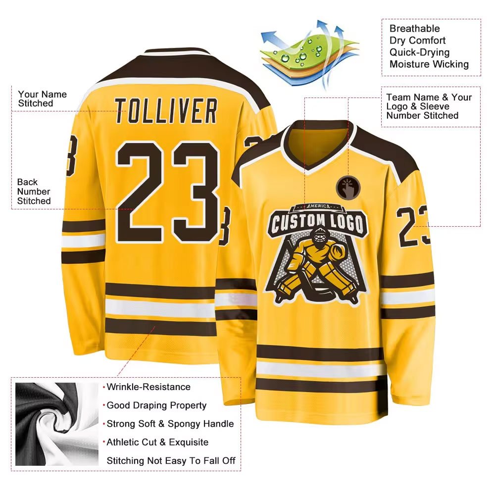 New Arrival Comfortable Custom Made Ice Hockey Jersey Team wear Sports Clothing men polyester Ice Hockey Jersey Made In Pakistan