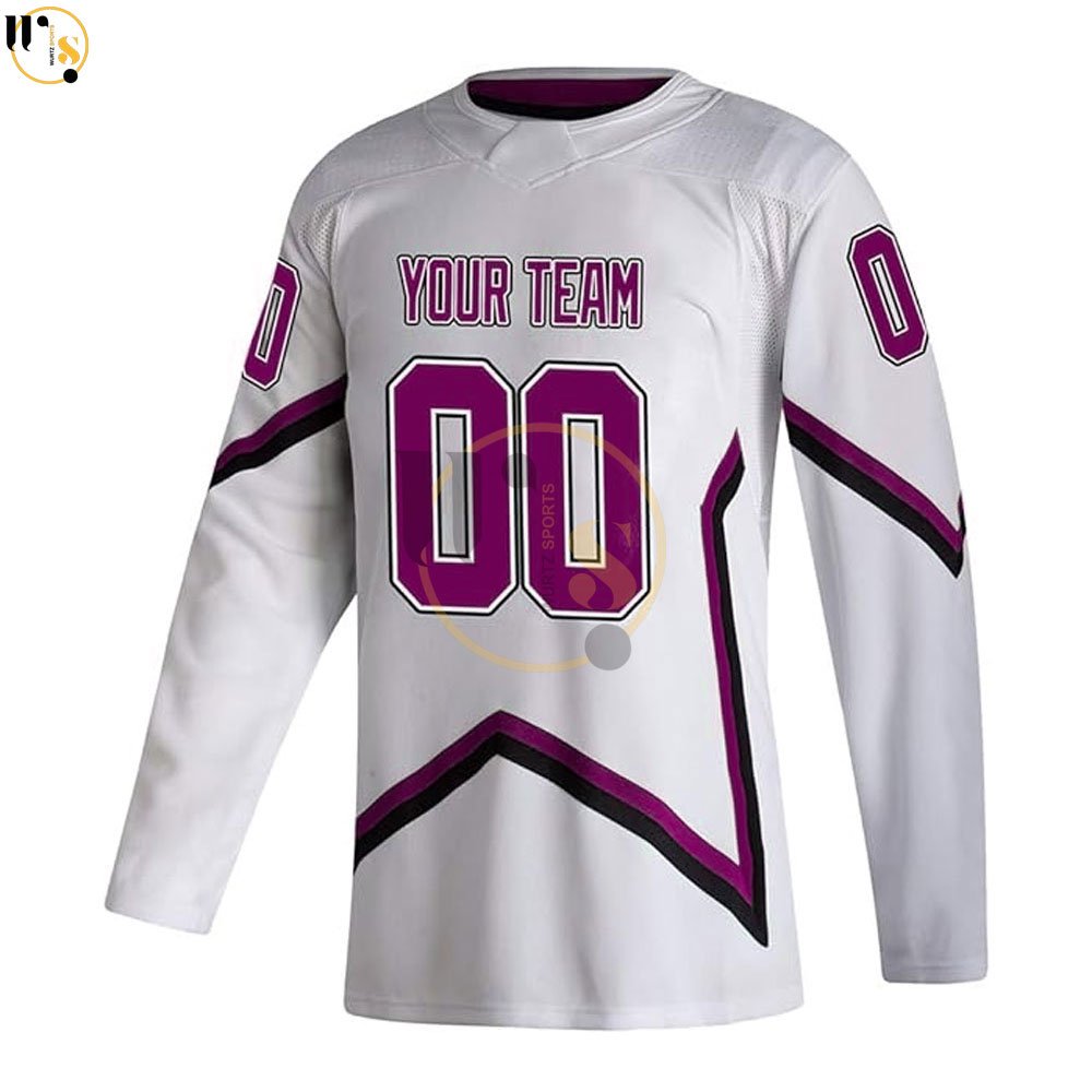 Hot Selling 100% Polyester Custom Logo Ice Hockey Jerseys Newest Casual Wear Sports Apparel with Team Name