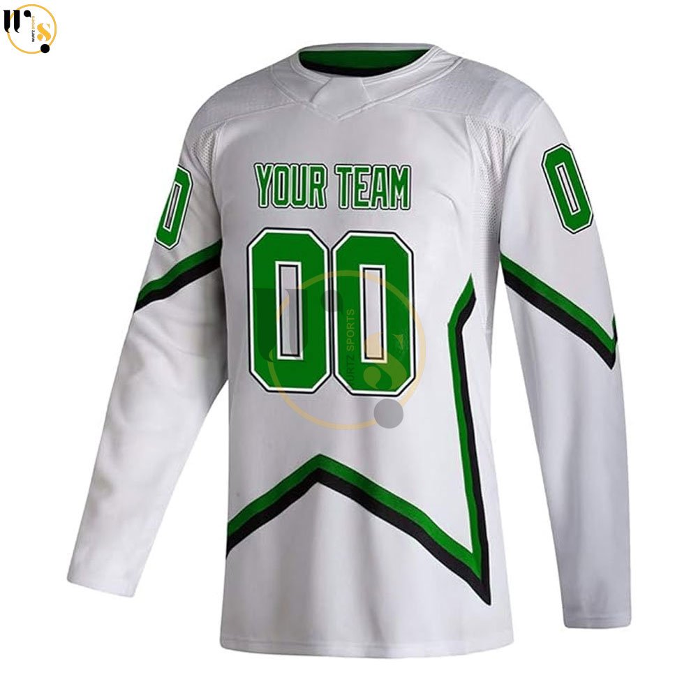 Hot Selling 100% Polyester Custom Logo Ice Hockey Jerseys Newest Casual Wear Sports Apparel with Team Name
