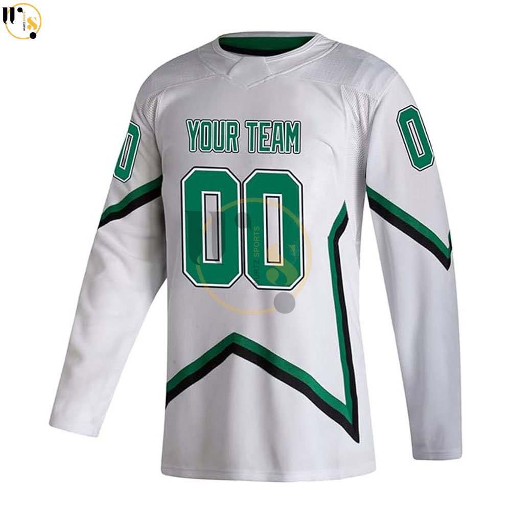 Hot Selling 100% Polyester Custom Logo Ice Hockey Jerseys Newest Casual Wear Sports Apparel with Team Name