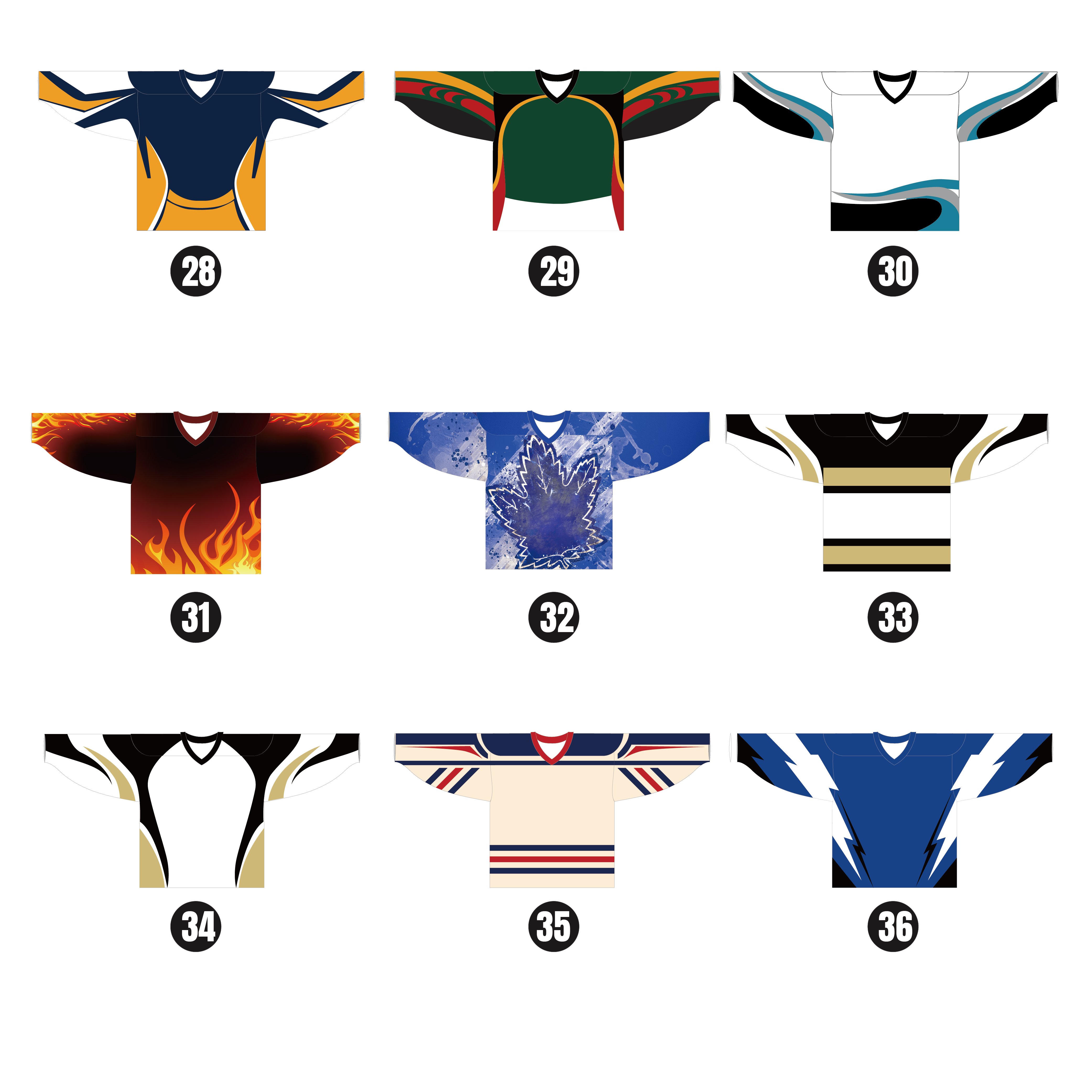 wholesale custom Sublimation Embroidery applique ice hockey jersey 100% polyester lightweight hockey jersey