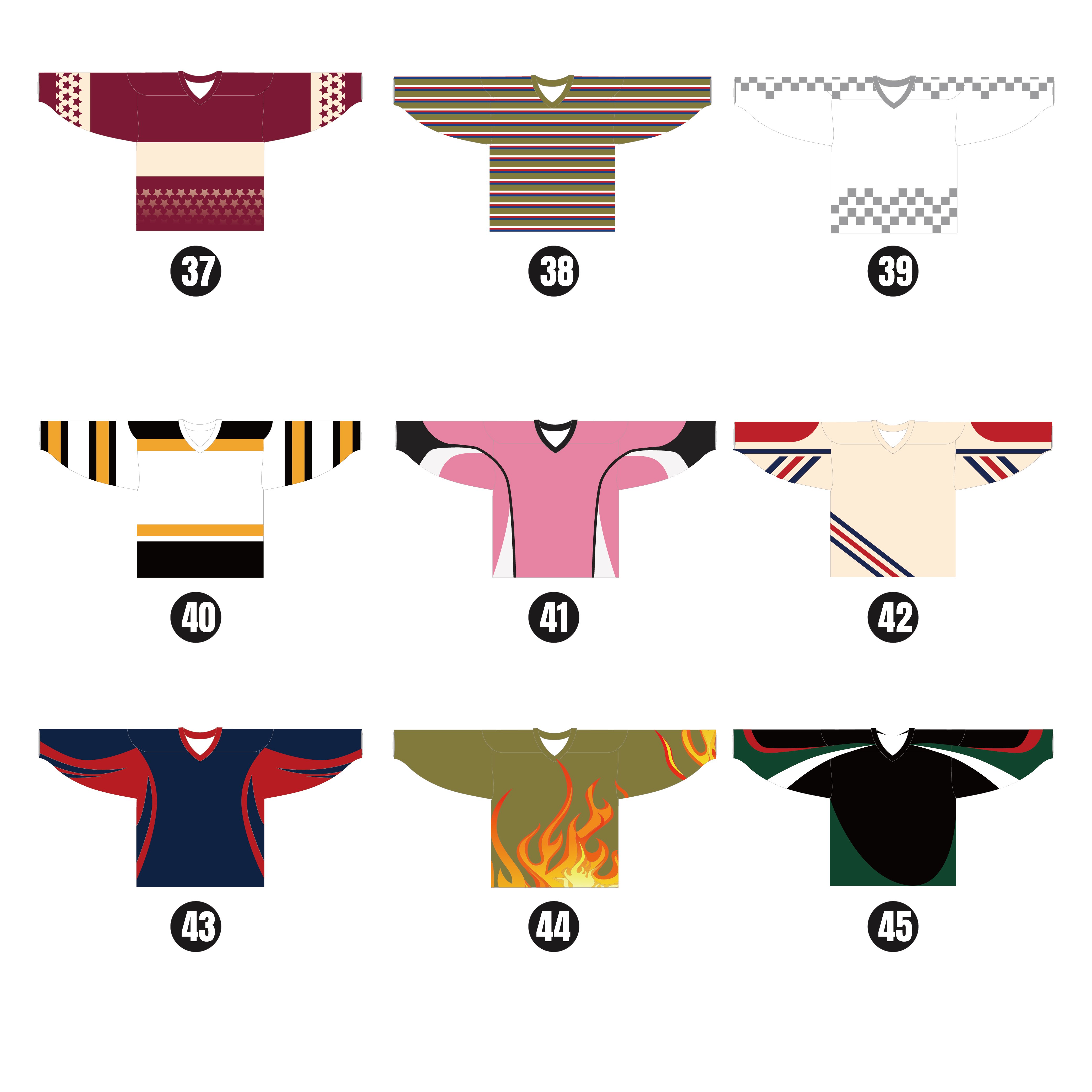 wholesale custom Sublimation Embroidery applique ice hockey jersey 100% polyester lightweight hockey jersey