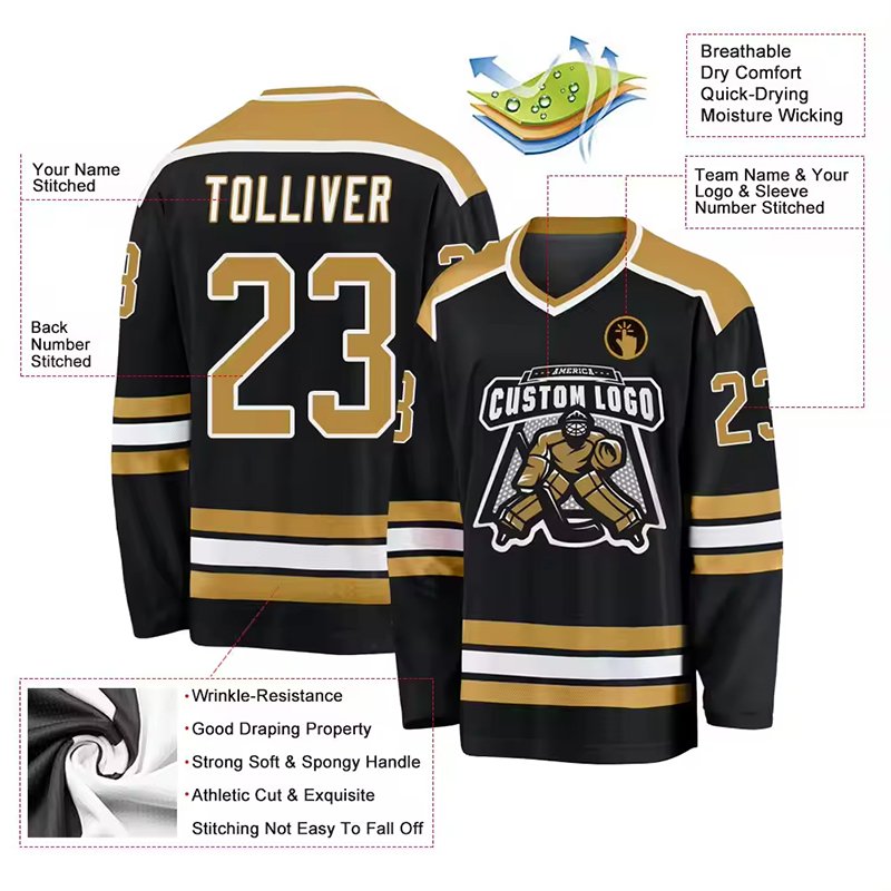 Factory Price Youth Oversized Vancouver Canucks Jersey Breathable Sport Shirt Knitted Sublimation Hockey Stadium Series Jersey