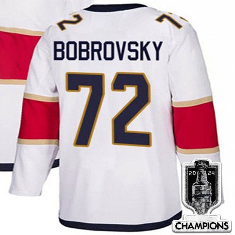 2024 Champion 72 Sergei Bobrovsky Ice Hockey Jersey Stitched Aleksander Barkov Sam Reinhart Matthew Tkachuk Hockey Jerseys