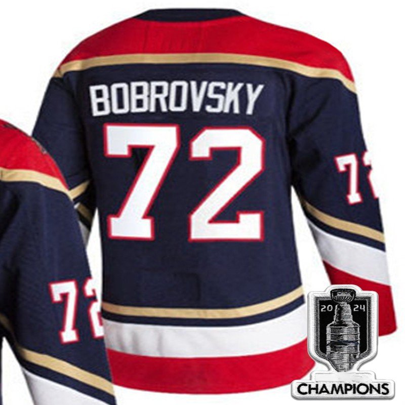 2024 Champion 72 Sergei Bobrovsky Ice Hockey Jersey Stitched Aleksander Barkov Sam Reinhart Matthew Tkachuk Hockey Jerseys