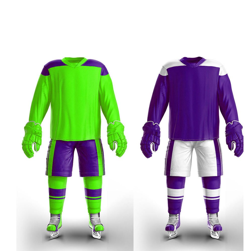 Newest Hot Selling Ice Hockey Uniform With 100% Polyester Custom Logo And For Casual Wear Sports Sublimation Ice Hockey Uniforms