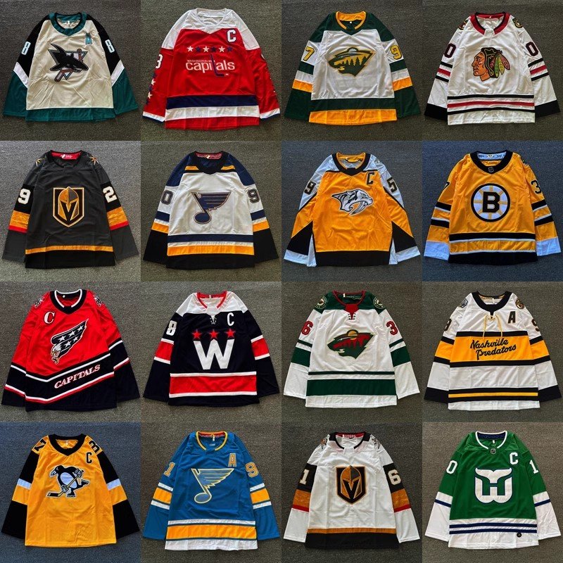 Factory cheap good quality embroidery oversized lightweight customized college ice hockey jersey
