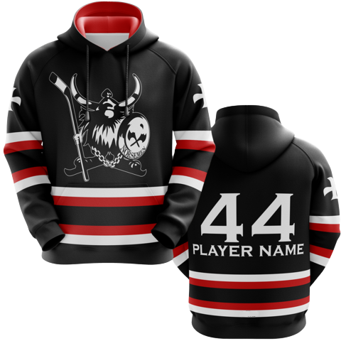 Hockey Hoodie Custom Team Custom Sublimation Hockey Jersey Hoodie Pure Polyester Hockey Jersey With Hood