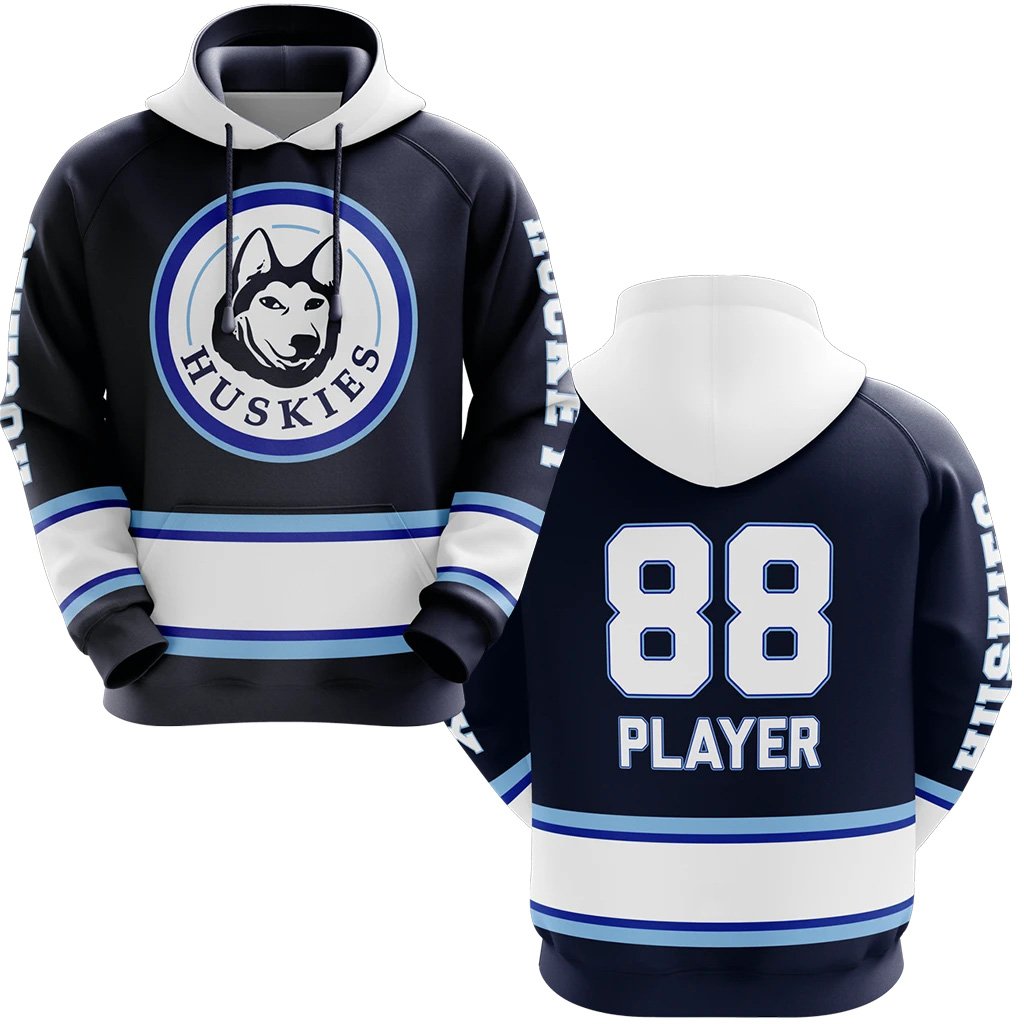 Hockey Hoodie Custom Team Custom Sublimation Hockey Jersey Hoodie Pure Polyester Hockey Jersey With Hood