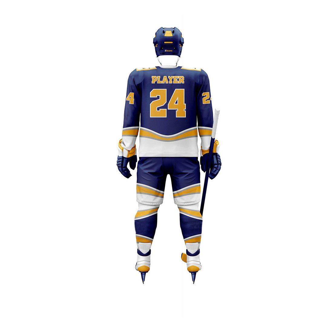 Premium Quality Comfortable Breathable Ice Hockey Uniforms in Solid Color with Unique Style Customizable OEM Team Name Printing
