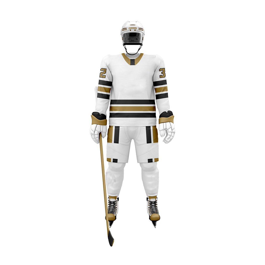 Premium Quality Comfortable Breathable Ice Hockey Uniforms in Solid Color with Unique Style Customizable OEM Team Name Printing