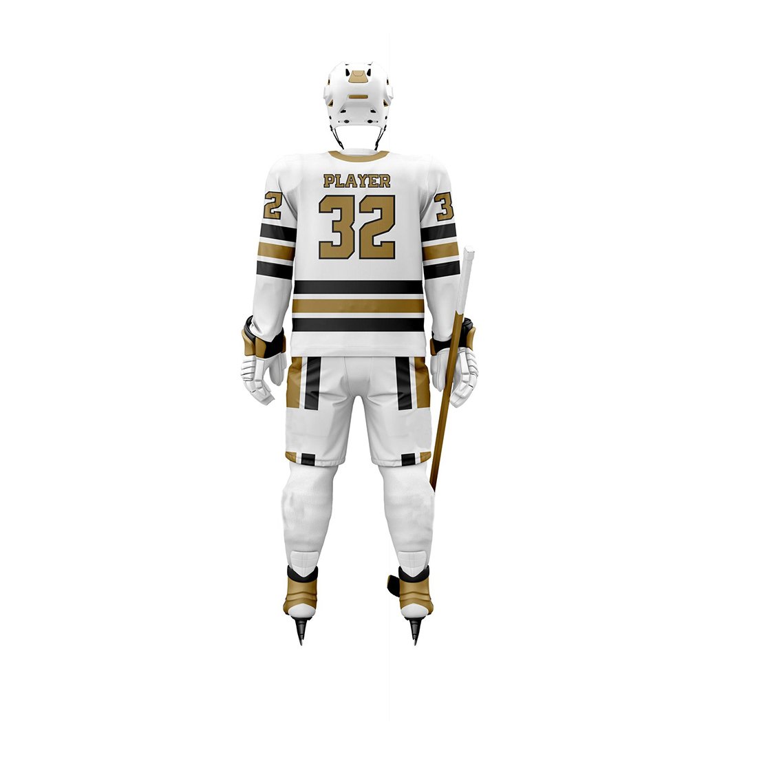 Premium Quality Comfortable Breathable Ice Hockey Uniforms in Solid Color with Unique Style Customizable OEM Team Name Printing