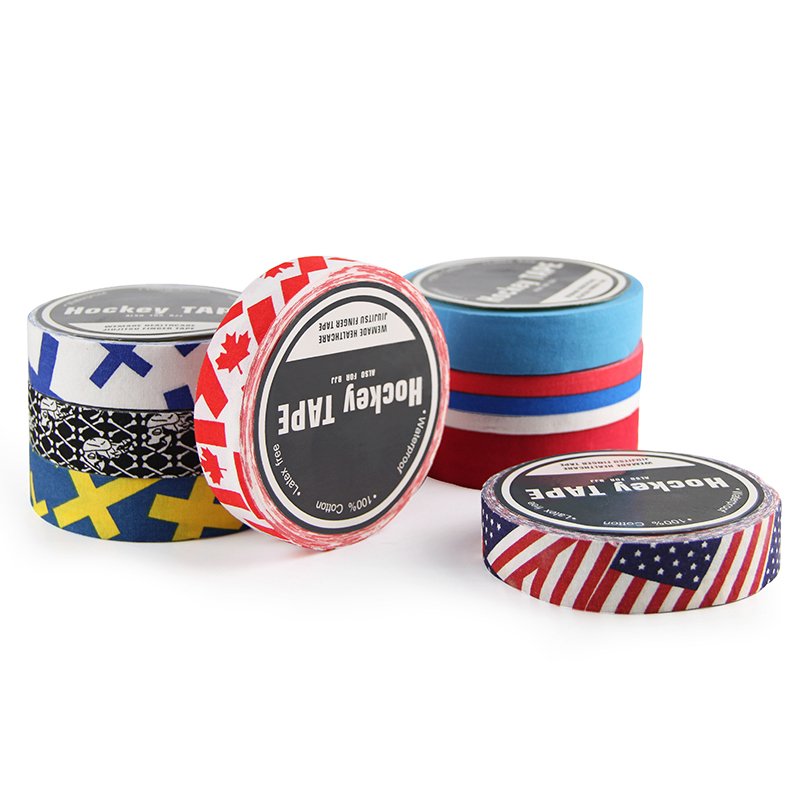 Wholesale CE/ISO Certified Hockey Tape Custom Logo Cloth Adhesive Ice Field Hockey Stick Grip Tape