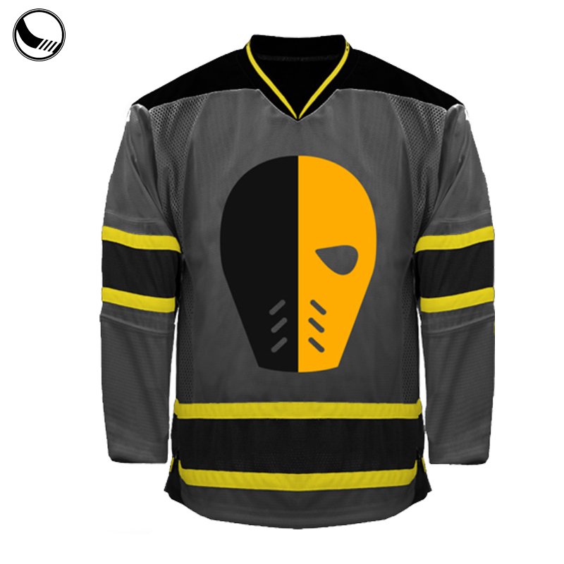 BETHERIVAL sublimation inline black hockey jersey custom