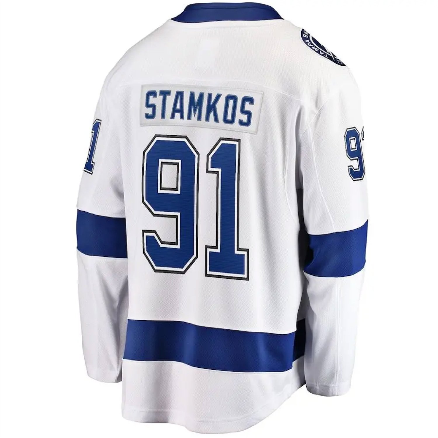 Custom hockey jersey Tampa Bay City Sewn sports embroidery Men's Blue Lightning wear #91 Stamkos #86 Kucherov