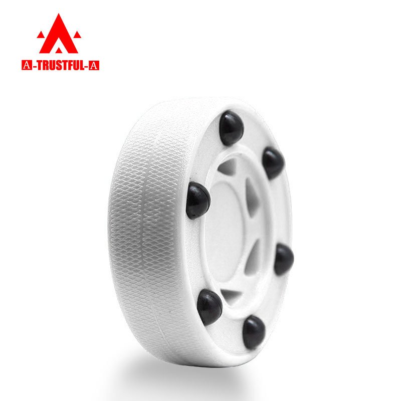 Customized land hockey skate training high quality 76*24 mm rubber ice hockey puck