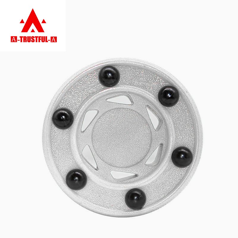 Customized land hockey skate training high quality 76*24 mm rubber ice hockey puck