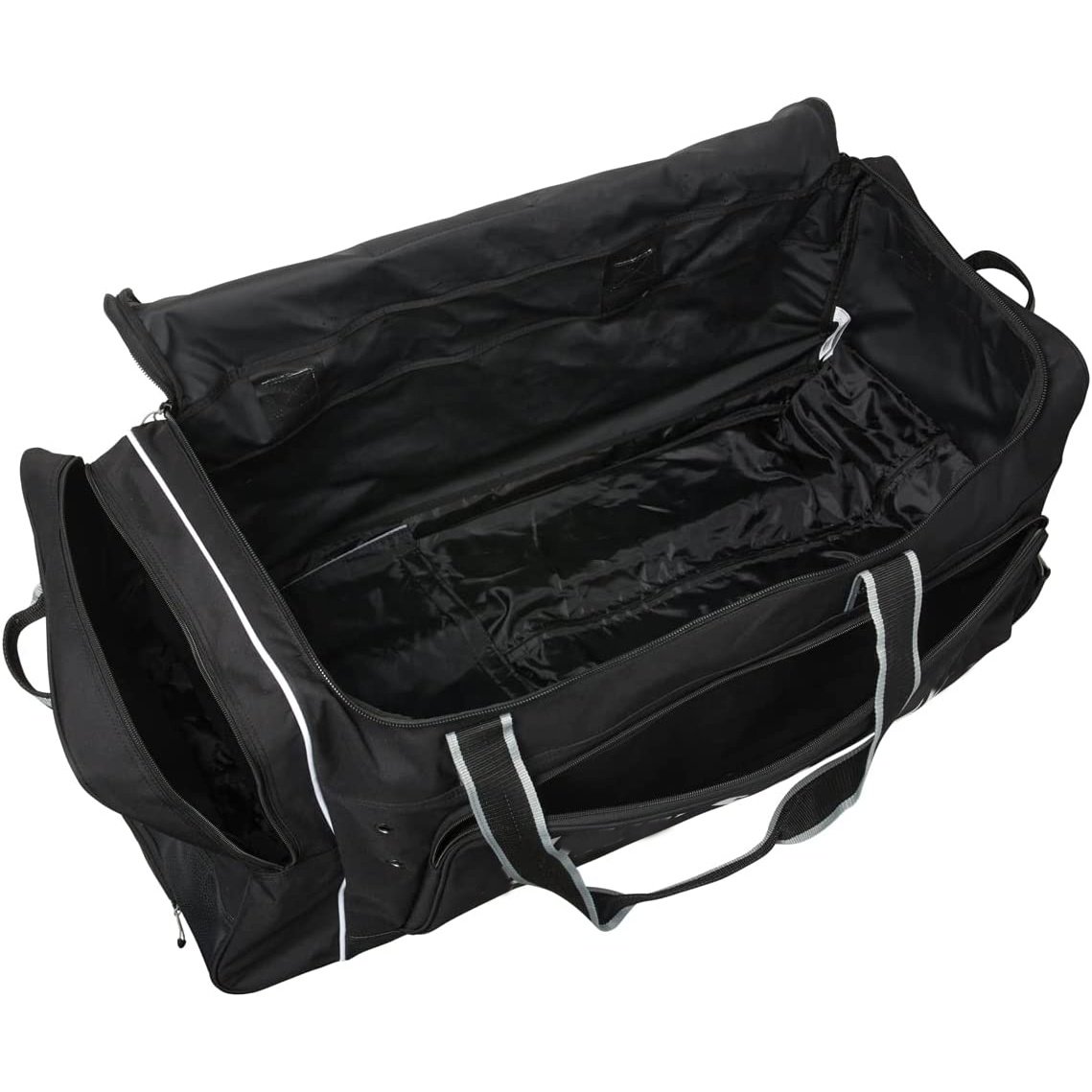 Custom Logo Heavy Duty Ice Hockey Equipment Lacrosse Gear Bags Rolling Wheeled Team Hockey Bag