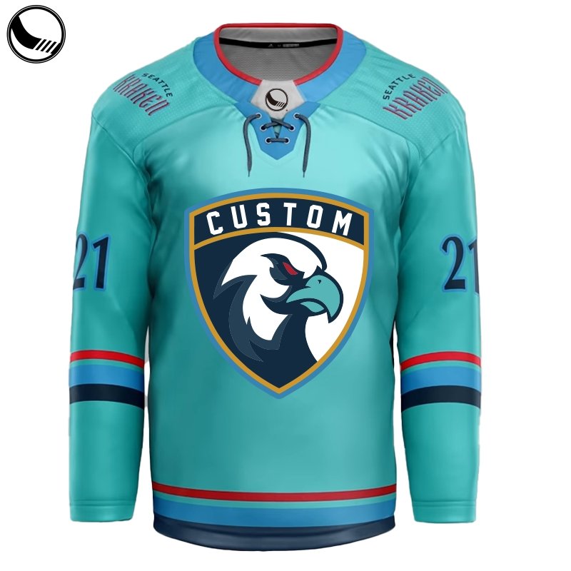 custom sublimated oversized ice hockey jersey sewing pattern