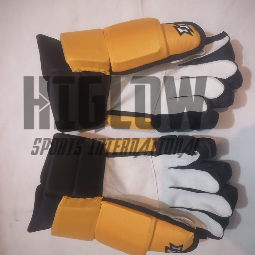 Custom Design Hockey Gloves Pair With Quality Materials Comfortable Ice Field Hockey Gloves For Uniform