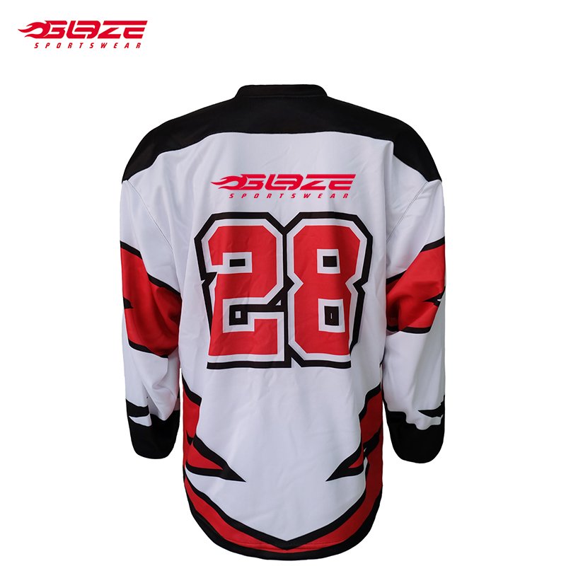 Sublimation design custom light weight hockey sports shirt custom embroidery logo ice hockey jersey