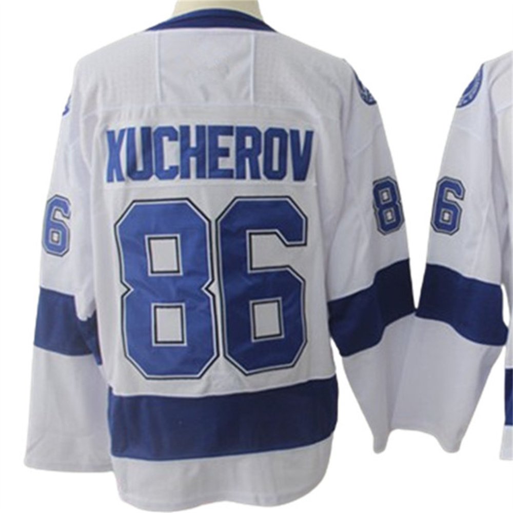 Custom team Hockey Jerseys 88# VASILEVSKIY 86# KUCHEROV 91#STAMKOS Hockey Jersey Embroidery Shirts Sports Wear