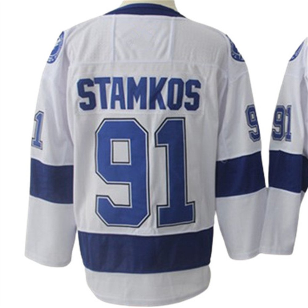 Custom team Hockey Jerseys 88# VASILEVSKIY 86# KUCHEROV 91#STAMKOS Hockey Jersey Embroidery Shirts Sports Wear