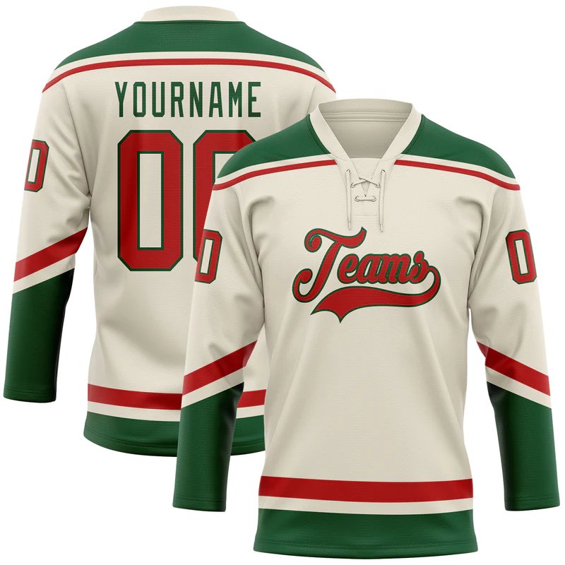 Breathable 100% Polyester Tackle Twill White Ice Hockey Shirt Custom Embroidery Logo Patch Ice Hockey Uniform Jersey Hockey