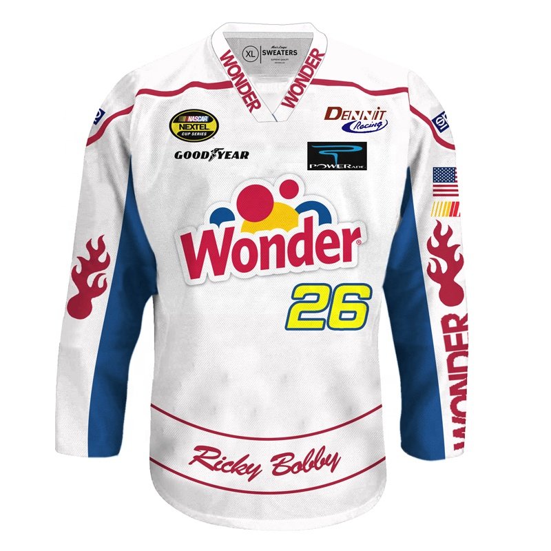 Ice hockey jersey custom, ice hockey sublimated, tackle twill