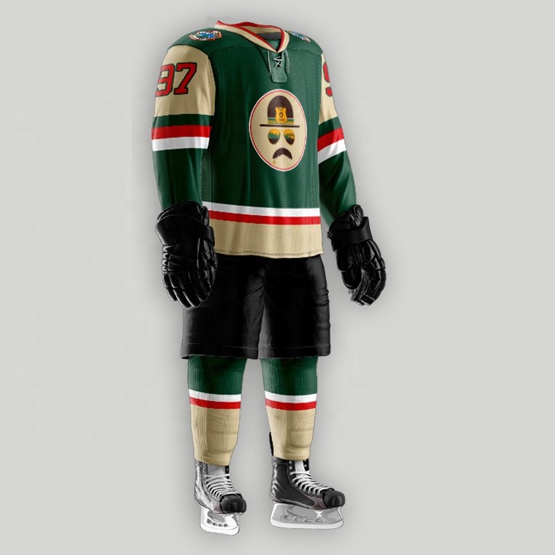 Ice hockey jersey custom, ice hockey sublimated, tackle twill